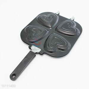 Black Color Four Heart Shape Holes Double-faced Comal