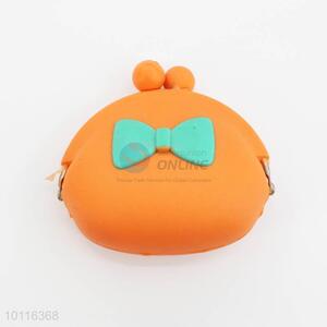 Orange Silicone Coin Purse,Coin Holder,Coin Pouch