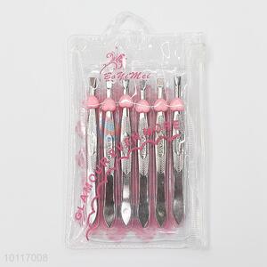 Stainless Steel Makeup Eyebrow Tweezers Set for Promotion