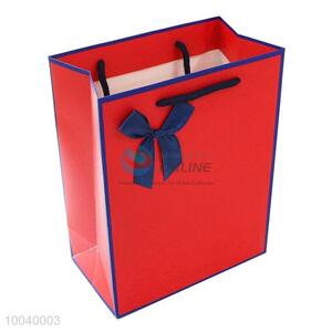 Small size wholesale red bowkont gift bag/shopping bag