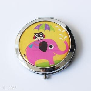 Good Quality Elephant Pattern Round Makeup Mirror/Cosmetic Mirror for Girls