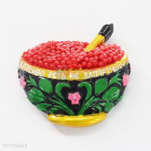 Bowl Shaped Resin Fridge Magnet/Home Decoration Fridge Magnet Sticker