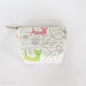 PVC cat 11*8*3.5cm change purse/ coin purse/ coin pouch