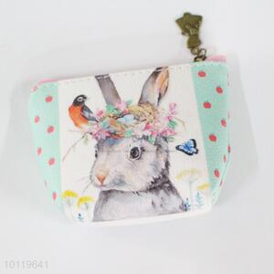 2016 new design 11*8*3.5cm rabbit pattern coin purse