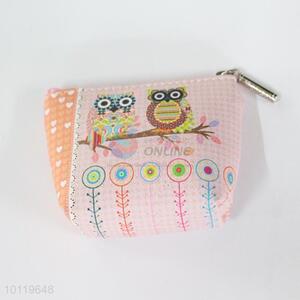 Pink owl pattern 11*8*3.5cm purse/coin purse