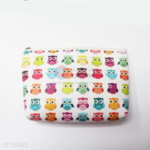 Good Quality Owl Pritedn Rectangular Cosmetic Bag