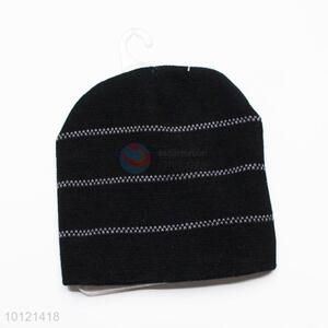 Mens Gift Black Knitted Hat Winter Hat