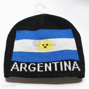 Argentina Flag Pattern Beanie Winter Hats Knit Hats