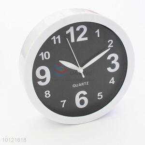 Fashion Round Shape White Big Numbers Alarm Clock