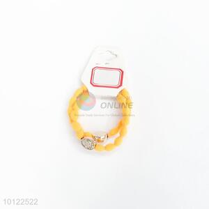 Cheap yellow hair ring/elastic hair accessory