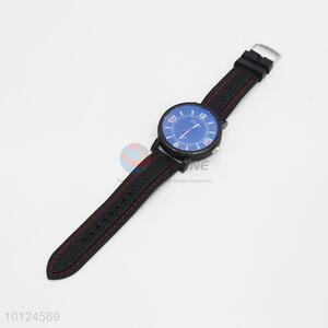 Luxury black strap men quartz watches