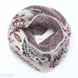 Fashion Design Women Winter Warm Red White Scarf