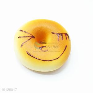 Good quality big smile face bread fridge magnet