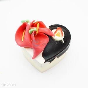 Simulation 3d heart shaped cake fridge magnet/refrigerator magnet