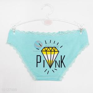 Women comfortable light green color spandex underwear women's  panties women's briefs