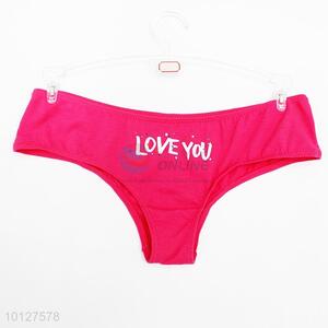 Sexy rose red spandex undies panties women underwear lingerie knickers