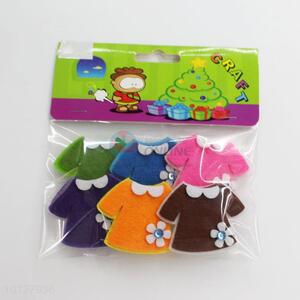 Lovely cloth shape non-woven fabrics crafts fridge magnet