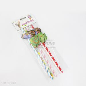 Good Quality Butterfly Design Customizable Paper Straw