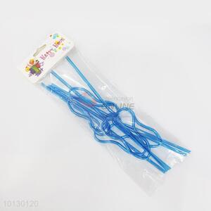 Beautiful Blue Customizable Shape Straw