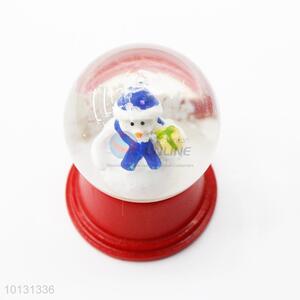 Factory price snowman red base resin crystal ball