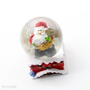 Super quality Father Christmas resin crystal ball