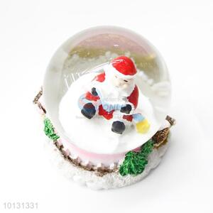 Bottom price Father Christmas resin crystal ball