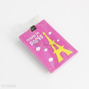 Effiel towel printed luggage tag