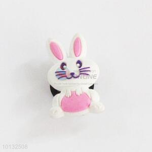 Pink bunny shaped shoe buckle