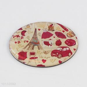 Tower Pattern Elliptic Fridge Magnet