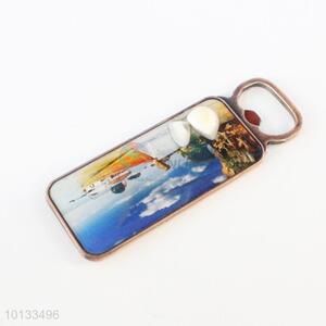 Beach Pattern Fridge Magnet with Bottle Opener