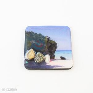 Seaside Square Epoxy Fridge Magnet