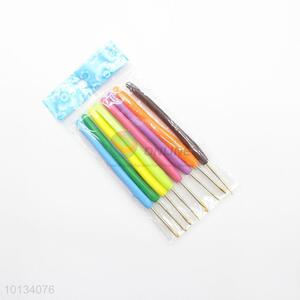 Colorful crochet hook for crocheting sweater