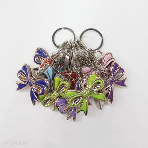 China Wholesale Bowknot Shaped Zinc Alloy Key Chain