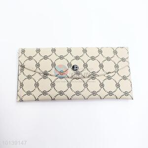 Classical Pattern Beige Women Men Long Wallet Fashion Purse