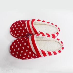 Wholesale Red Household Warm Slipper with Dot