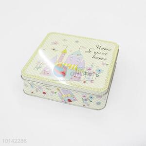 Creative Empty Square Metal Tin Gift Boxes Storage Box