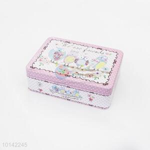 Promotional Unique Rectangle Shape Metal Tin Box Storage Box