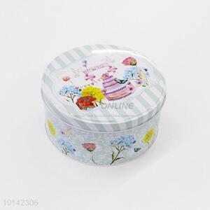 High Quality Custom Round Metal Tin Box Cookie Box Wholesale