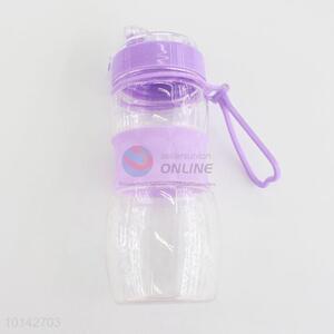 Fashion Style Purple Plastic Sports Bottles with Sleeve