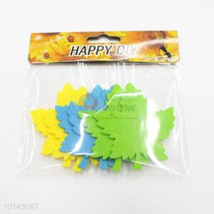 Colorful maple adhesive craft set/DIY non-woven decorative craft