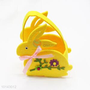 Yellow rabbit shaped craft packet/non-woven bag