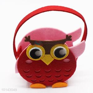 Cute design red owl craft packet/non-woven bag