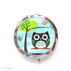 Custom Owl Pattern Compact Mirror Pocket Mirror