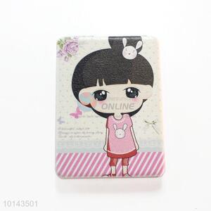 Fashion Little Girl Pattern Rectangle Make-Up Mirror