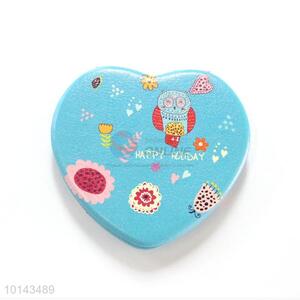 Wholesale Blue Heart Shape Make-Up Mirror Pocket Mirror