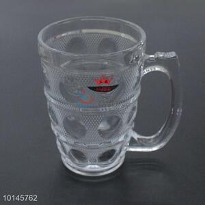 Tumbler glass/drinking glass cup with handle