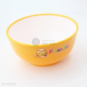 Cartoon plastic round bowl for kids