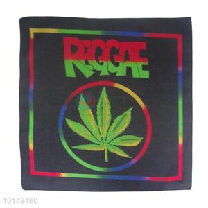 Cheap Colorful Jamaican Cotton Handkerchief with Leaf Design