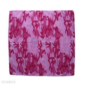 Cheap Red/Pink Camouflage Cotton handkerchief