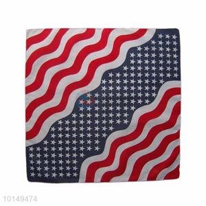 Cheap American Cotton Handkerchief with Wavey Patterns